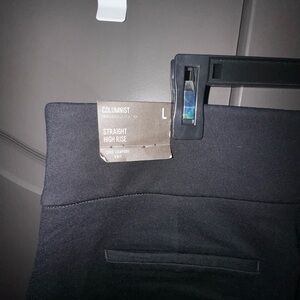 Express straight wise black pants -columnist (knit) size Large